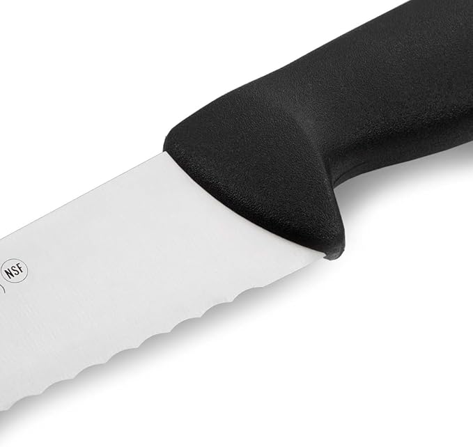 Arcos Pastry Knife/Cake Knife 10 Inches Nitrum Stainless Steel and 250 mm blade. Cut, section, and slice bases for cakes Ergonomic Polypropylene Handle. Series 2900. Color Black