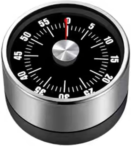 Digital Kitchen Timer for Cooking, Loud Alarm, Magnetic Back (Black&Sliver)