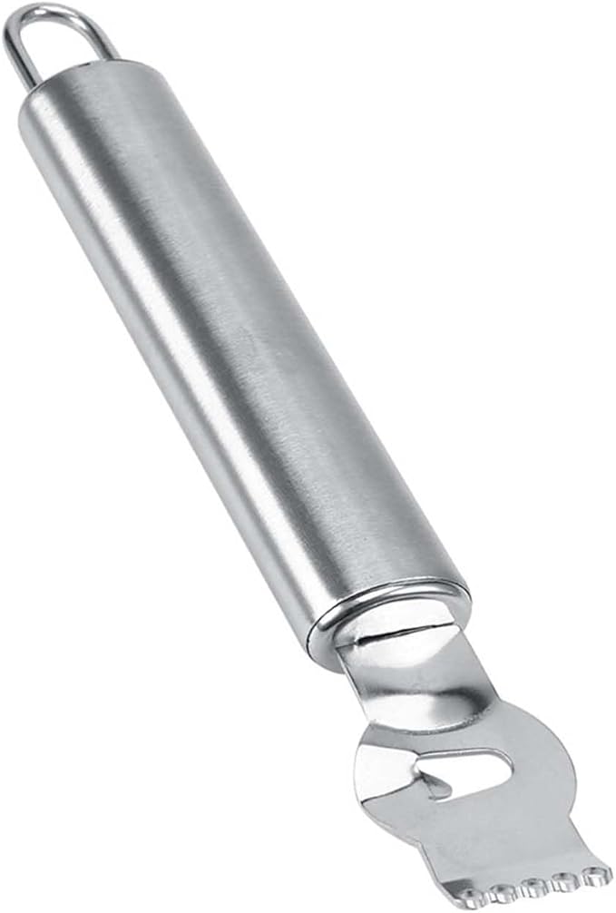 Rengue Stainless Steel Citrus Zester and Lemon Peeler, Peeler, Ergonomic Design with Hanging Loop, Dishwasher Safe, 16cm Stainless Steel Citrus Zester and Lemon Nan Kitchen