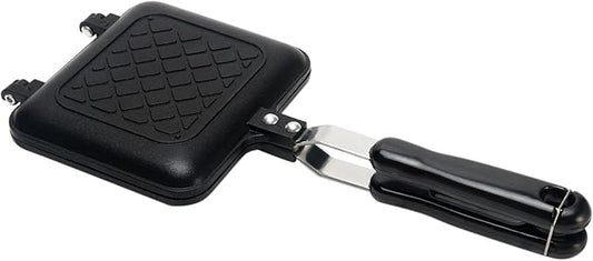 Double-Sided Frying Pan, Double-Coated Non-Stick Grilled Sandwich and Panini Maker, Waffle Pancake Snack Griddle Pan Kitchen Tortillas Sandwich Maker