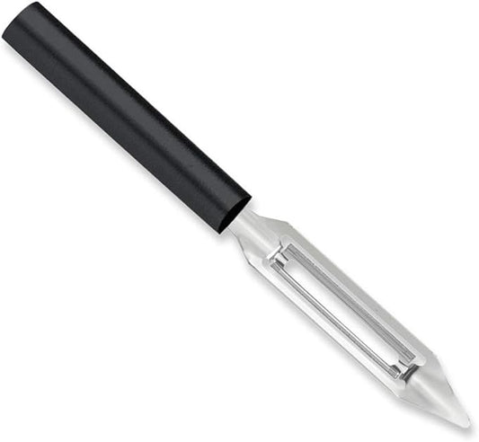 Rada Cutlery Vegetable Peeler (W232), 1.75" Stainless Steel Swiveling Blade, Black Handle