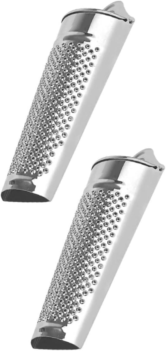 2Pcs Stainless Steel Ginger Zesters Multifunctional Kitchen Graters for Vegetables Cheese and Nuts Easy to Use Space Saving Graters for Home and Restaurant Use