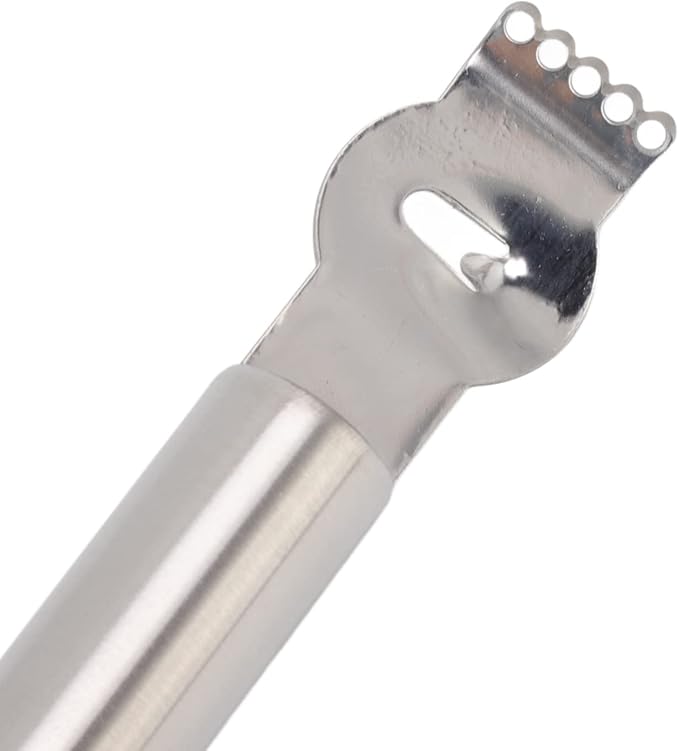 2Pcs Lemon Zester, Fruit Zester Lemon Peeler Stainless Steel Lemon Zester Orange Zester Tool for Home Kitchen(银色)