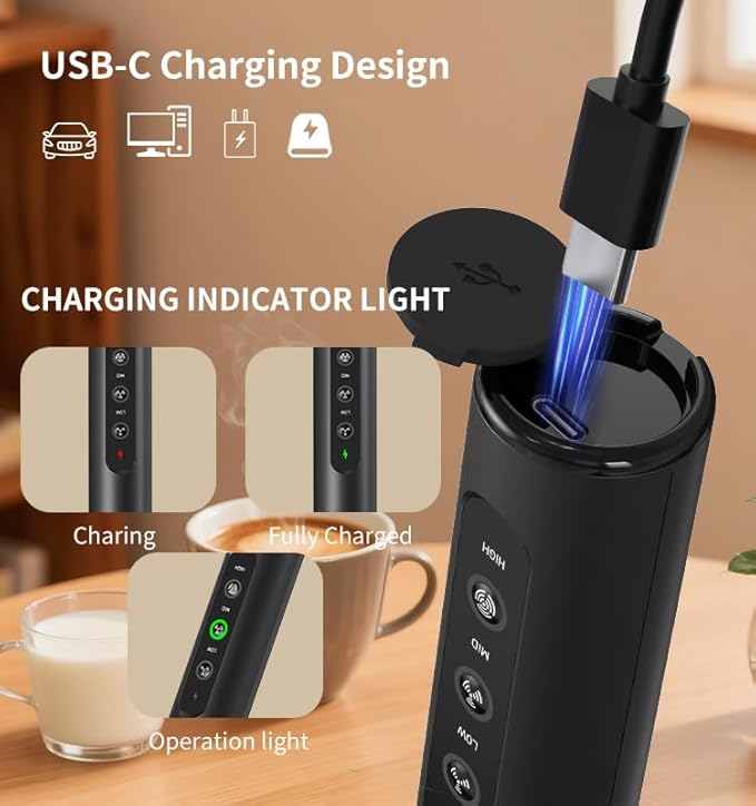 MF24 Milk Frother (Rechargeable with stand)