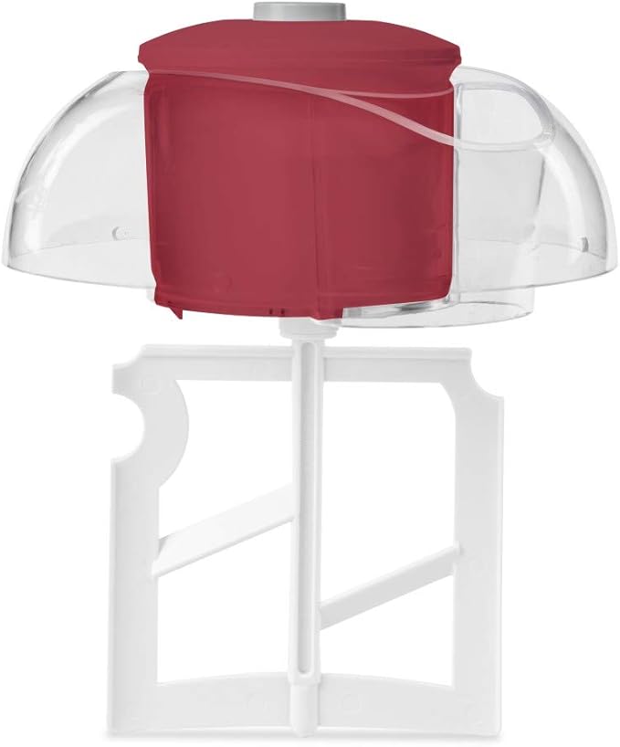 Tasty by Cuisinart ICM100TRD Ice Cream Maker, 8.71"(L) x 8.71"(W) x 10.49"(H), Red