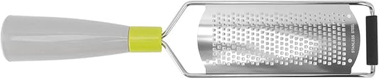 Cheese Grater, Stainless Steel Lemon Zester with Handle, Multipurpose Kitchen Tool for Cheese Coconut Chocolate Nuts, Ideal for Salads, Pizza Dough, Grinding Garlic