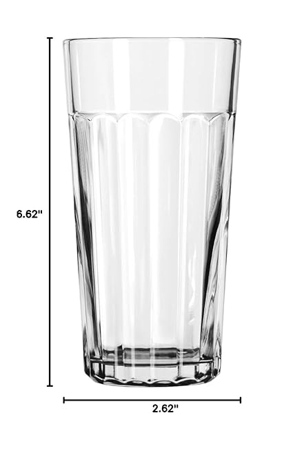 Libbey 15643 Paneled Tumblers 20 Ounce Iced Tea Glass - 24 / CS