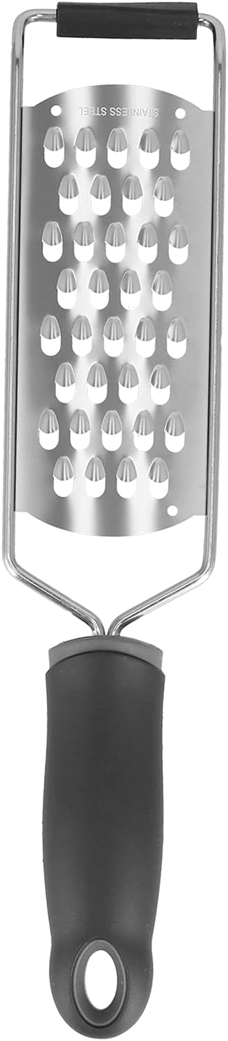 Potato Zester Cheese Grater Stainless Steel Food Grater with Ergonomic Handle for Vegetables Fruits Kitchen Tool Durable Proof Easy to Clean 6.5 x 30.8 cm