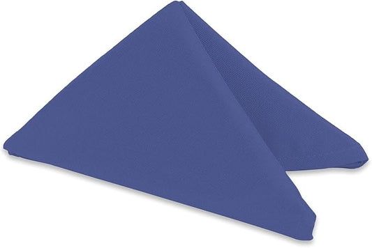 Polyester Cloth Napkins - Washable Soft Table Linens - Durable & Elegant for Dining, Restaurants, Weddings, Events, Rentals, Banquets, & Parties - Premium Quality Set of 250, Navy Blue, 20"x20"