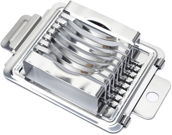 Egg Slicer Heavy Duty Egg Cutter Multi-Function Splitter Slicer Stainless Steel Wire Mushroom Tomato Cutting Silver...