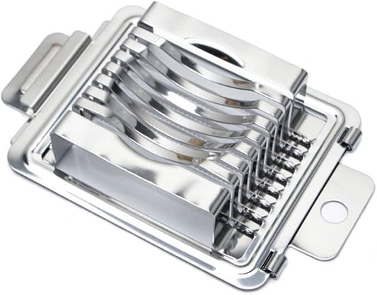 Egg Slicer Heavy Duty Egg Cutter Multi-Function Splitter Slicer Stainless Steel Wire Mushroom Tomato Cutting Silver...