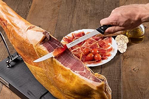 ARCOS Slicing Set 3 Pieces Nitrum Stainless Steel and mm blade. Ergonomic Polyoxymethylene POM Handle. Series Universal. Long, sturdy blade and serrated edge and serrated edge easily cuts. Color Black