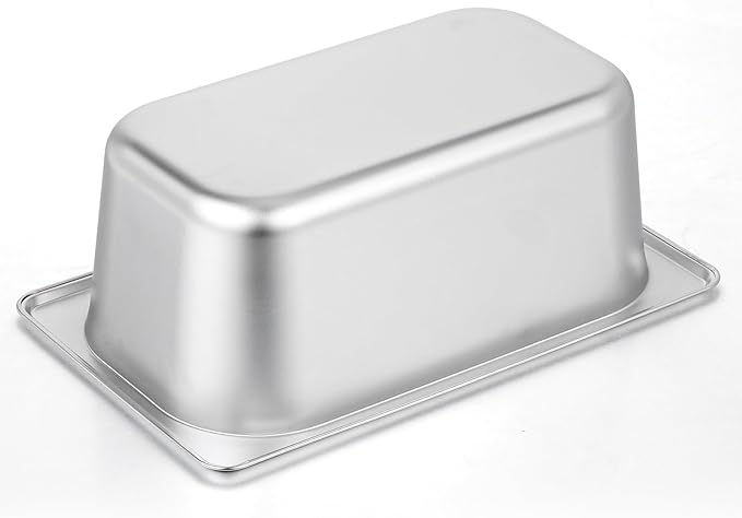 wutfuooo 4 Pack Hotel Pans, 1/4 Size 4" Deep Stainless Steel Steam Table Serving Pan, Buffet Dinner Catering Food Pans, Warmer Breading Tray Batter Pan for Restaurant Salad Bar Party Supplies