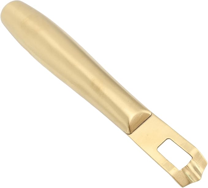 Stainless Steel Lemon Zest Peeler Tool Efficient Fruit Grater with Non Slip Handle for for Peeling Lemons and Other Fruits (Gold)