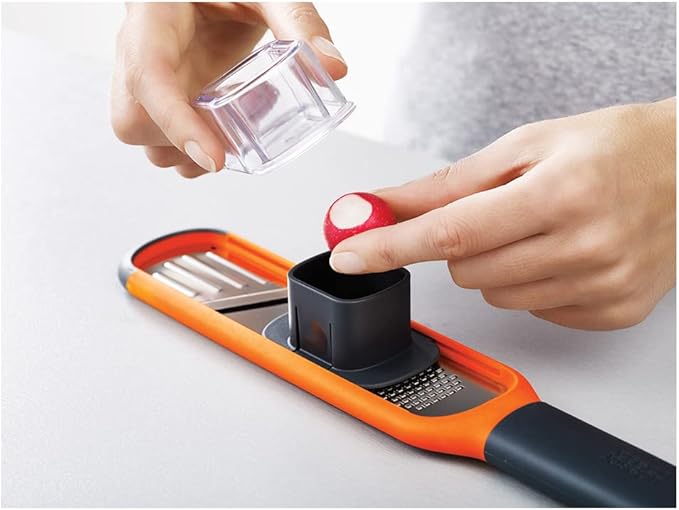 Joseph Joseph Handy 2 in 1 Mini Grater & Slicer, Orange, 1 EA