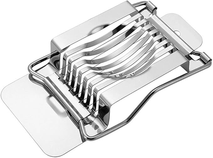 Egg Slicer, Egg Slicer for Hard Boiled Eggs, Stainless Steel Wire Egg Slicer, Egg Cutter Dishwasher Safe for Egg Strawberry Soft Fruit