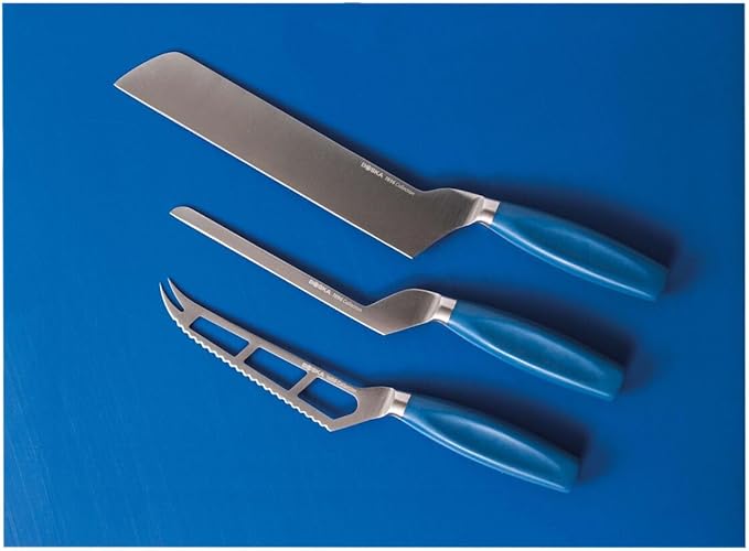 BOSKA Premium Soft cheese knife Blue - Professional cheese cutter - 140 mm - Cheese Knife - Full tang - For soft cheese - Premium Quality - HACCP knife - 1896 Collection