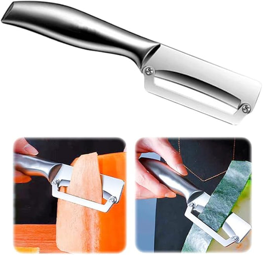 1 Pack Thick Vegetable Peeler - Sugarcane Pumpkin Peeling Knife - Ultra Sharp Stainless Steel Blades - Perfect Kitchen Peeler Effortlessly Peels Vegetables and Fruits (1 Pack)