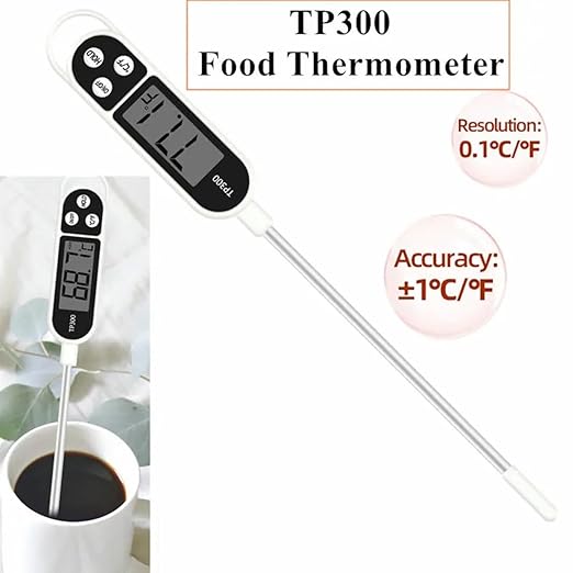 4pcs Candy Thermometer Digital Instant Read for Meat Kitchen Cooking Food Oil Deep Fry BBQ Grill Smoker (4, 9.4inch)
