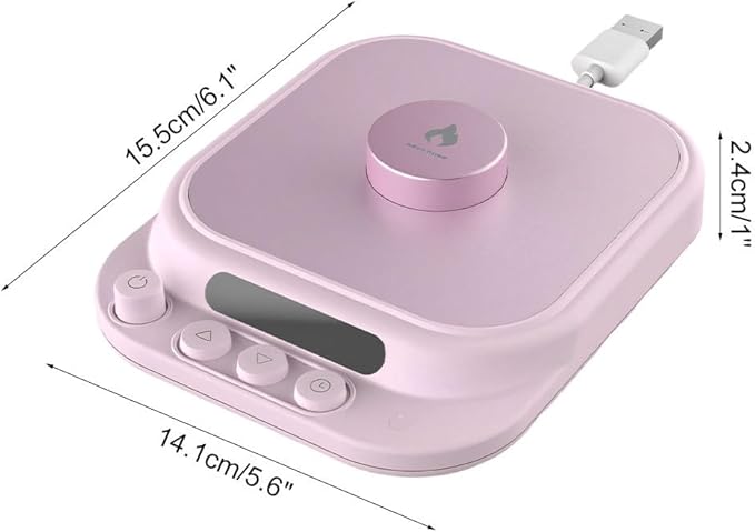 Coffee Mug Warmer, Desk Cup Warmer with 5-Temp Settings Electric Beverage Tea Water Milk Heater for Home & Office