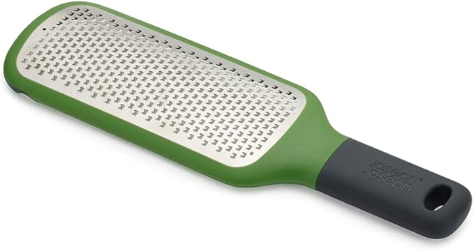 Joseph Joseph GripGrater Paddle Grater/Zester with Easy-grip Handle, Non-slip Tip, Fine Stainless-Steel Grating Blades, Green
