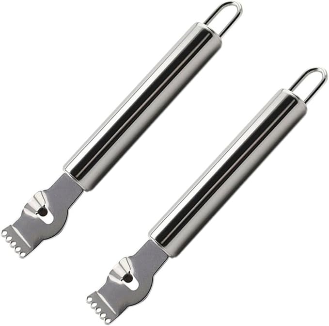 2pcs Real Lemon Zester Peeler Stainless Steel Grater Fruit Zester Graters Kitchen Hanging Loop for Orange Lemon Peel
