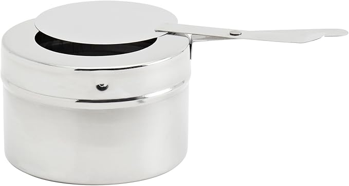 Denmark Tools for Cooks Celebrations Cookware Collection 5 Piece 6.3-Quart Heavy Gauge Stainless Steel Square Chafing Dish Set with Hydraulic Soft Close Glass Lid for Entertaining & Catering