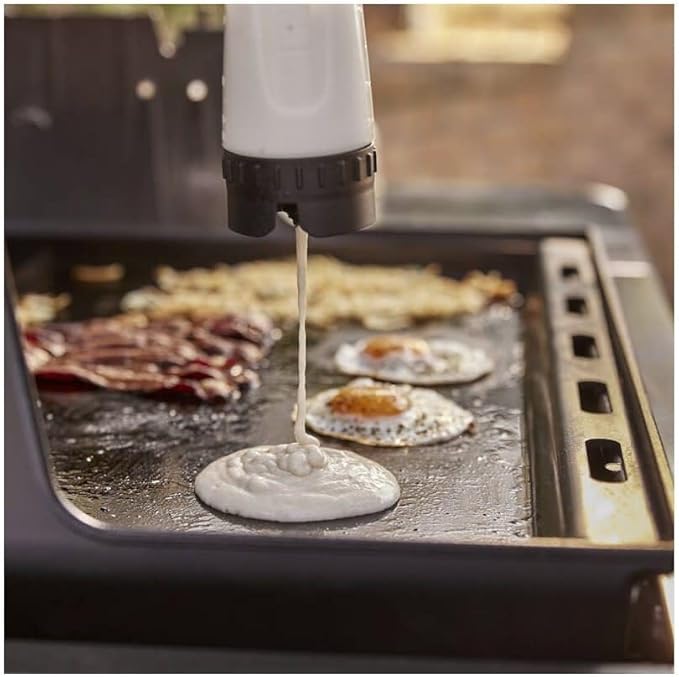 Weber Rust‑Resistant Outdoor Griddle Insert, Full‑Size – Pre-Seasoned Carbon Steel Griddle for Summit and Genesis 300 Series Gas Grills