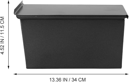 Zerodeko Non-stick Iron Loaf Pan with Cover 600g Capacity Baking Mold Bread Pan for Home Baking Toast Box