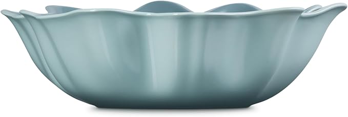 Le Creuset Stoneware Iris Serving Bowl, 15", Sea Salt