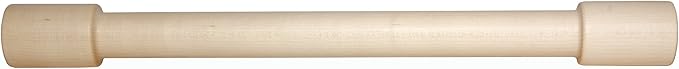 J.K. Adams Lovely Maple Wood Rolling Pin, 18-inches by 1-3/4-inches by 1/4-inches, Off-White