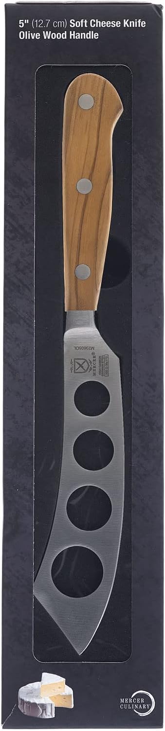 Mercer Culinary Renaissance Olive Wood Soft Cheese Knife, 5-Inch