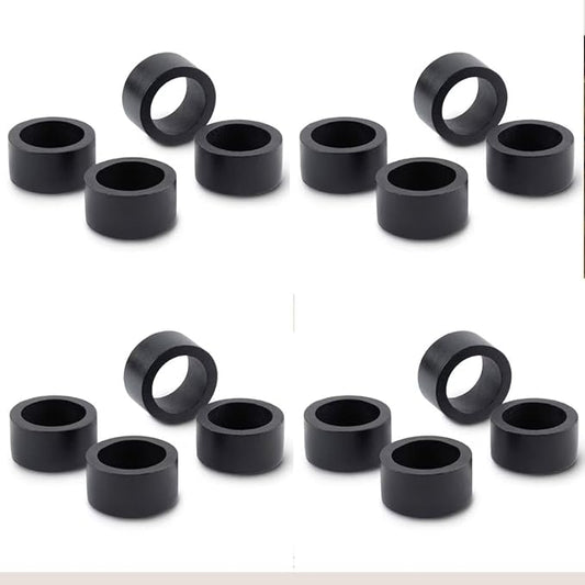 Handmade Black Plan Wooden Napkin Ring Made by Artisan Beautifully Crafted and Designed in India Set of 12