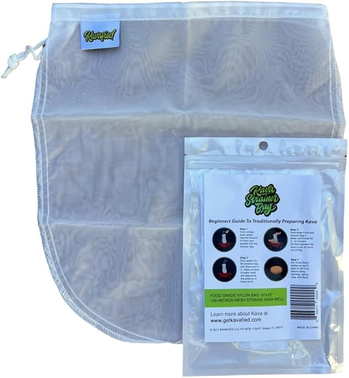Kavafied Premium Traditional Kava Strainer Bag