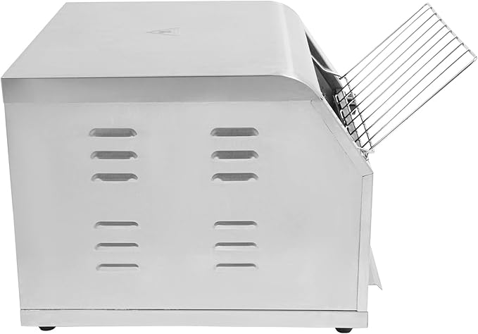 Commercial Conveyor Toaster with Temp & Speed Control Countertop Bread Oven Restaurant Cafe Toaster for Bread Buns Bagels Donuts Sandwiches (450 Slices/H)