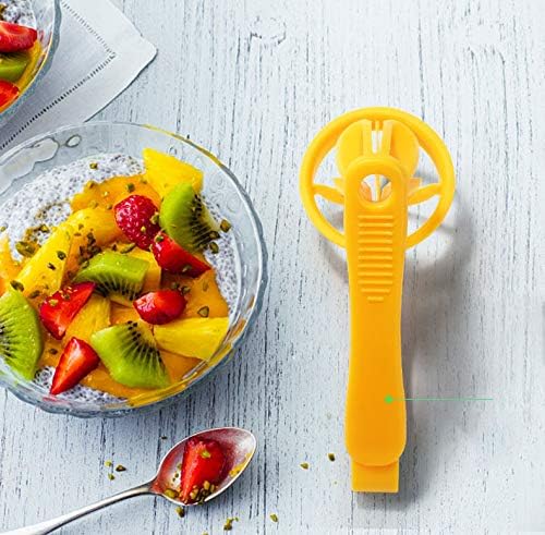 WOIWO Little Tomato Slicer - Cherry & Strawberry Slicer, Kitchen Gadget (Yellow)