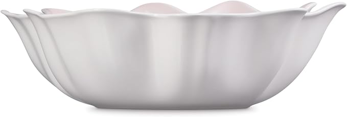 Le Creuset Stoneware Iris Serving Bowl, 15", Shell Pink