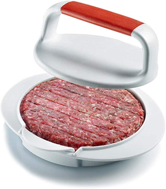 QELEG Non Stick Burger Press, Hamburger Maker Mold, BBQ Patty Juicy Regular Beef Maker Round