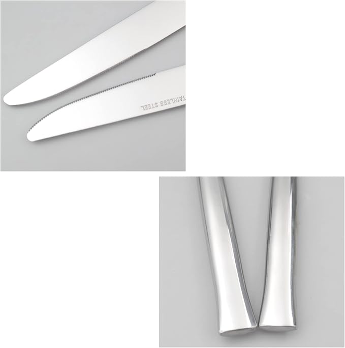 Idomy 12-Piece Stainless Steel Kitchen Dinner Knife, Stainless Steal Steak Knives