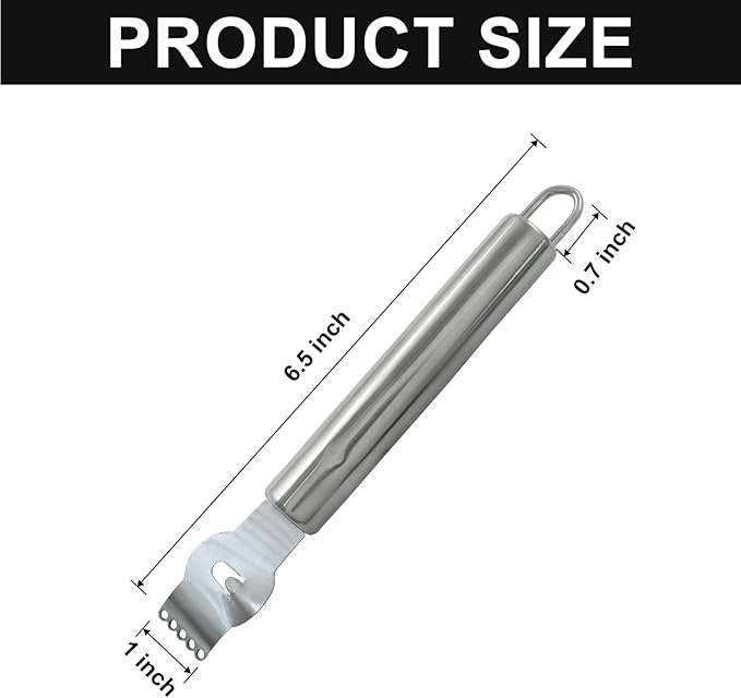 Lemon Zester Grater Stainless Steel Lemon Zester Tool with Channel Knife Orange Citrus Fruit Peeler