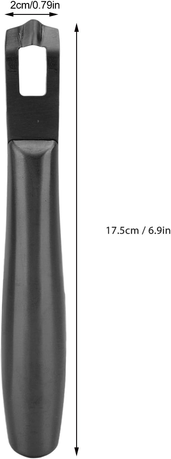 Lemon Zester Tool, Stainless Steel Zester Grater with Handle Multifunctional Lemon Twist Tool for Cocktails Kitchen Gadget for Orange Citrus Peeler (Black)
