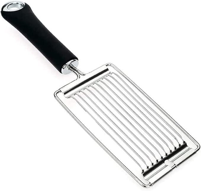Tomato Slicer Stainless Steel Eggs Slicer with 10 Singing Cutting Wires Handheld Strawberry Tomato Cutter for Kitchen