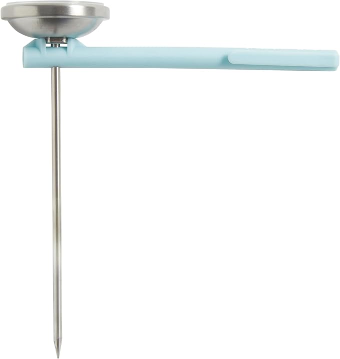 KitchenAid KQ919MW Analog Instant Read Food and Meat Thermometer with 1.75-inch Dial, Recalibration Feature, Mineral Water Storage Sleeve