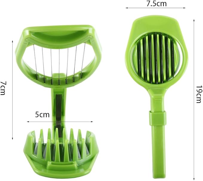 Leadigol Stainless Steel Egg Slicer Boiled Egg Cutter Handheld Mushroom Kiwi Divider Tomato Cutter Egg Split Device Home Kitchen Bar Tool Multi-purpose Slicing Mould
