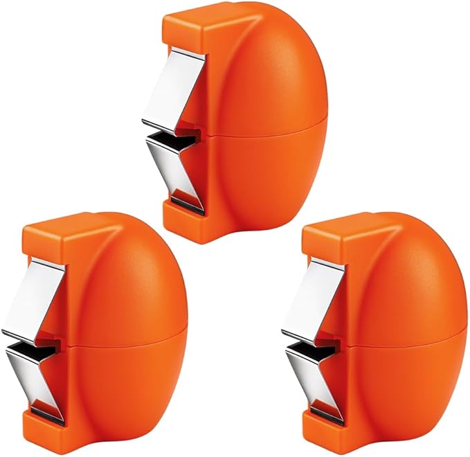 Stainless Steel Egg Shell Cutter, 2026 Handheld Opener for Raw & Hard Boiled Eggs, Easy Cracking & Peeling Kitchen Tool (3, Orange)