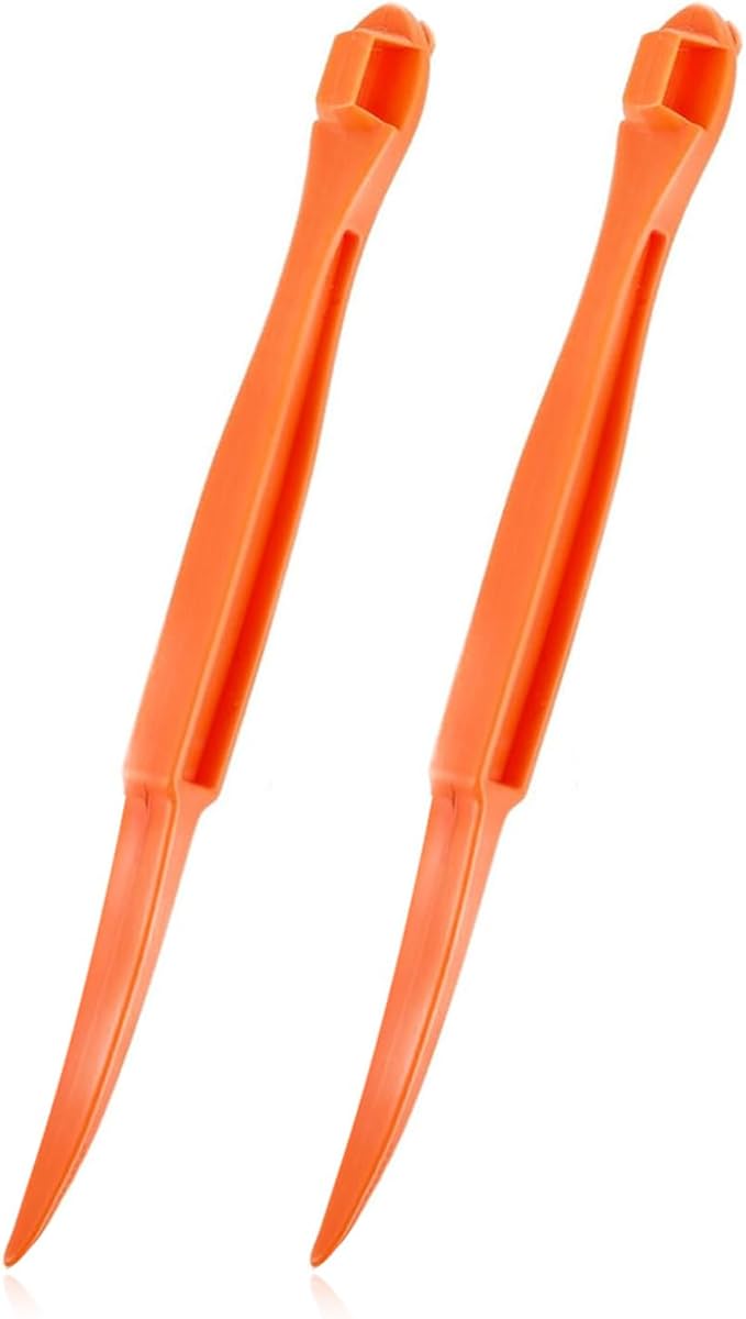 Orange Peeler Tools Citrus Peel Cutter Plastic Fruit Slicer Cutter Lemon Peeler Opener Remover Fruit Vegetable Tools Kitchen Accessories Cooking Knife Kitchen Gadget Tool,2 Pack (Orange)