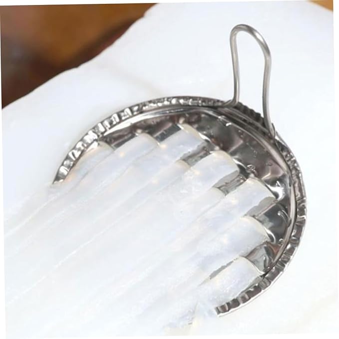 BESPORTBLE 12pcs Robust Stainless Steel Food Scraping Tool Jelly Scraper Cheese Grater Pi Maker for Kitchen Home Use