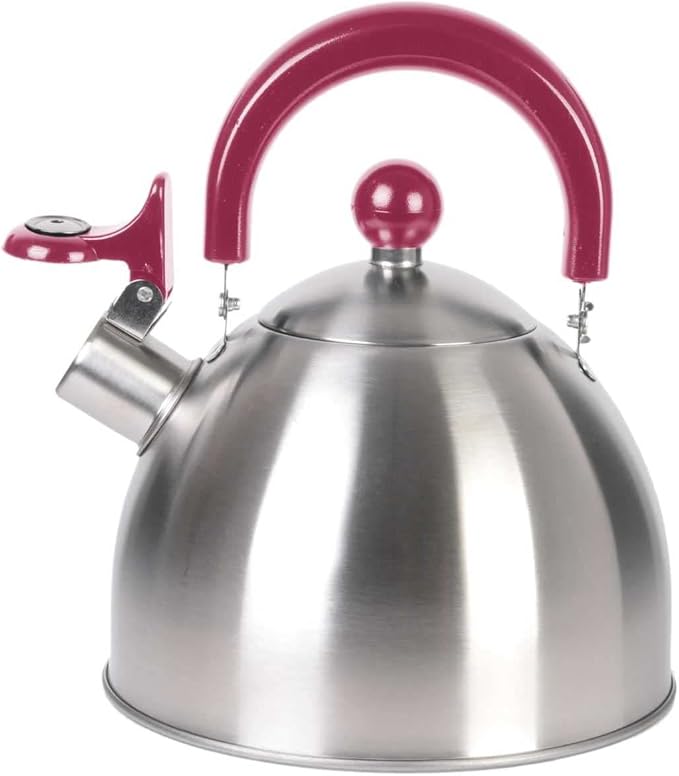 Cuisy KC2118 Stainless Steel Kettle 20.5 x 18.3 x 21.3cm 1.5L White/Red/Green/Black