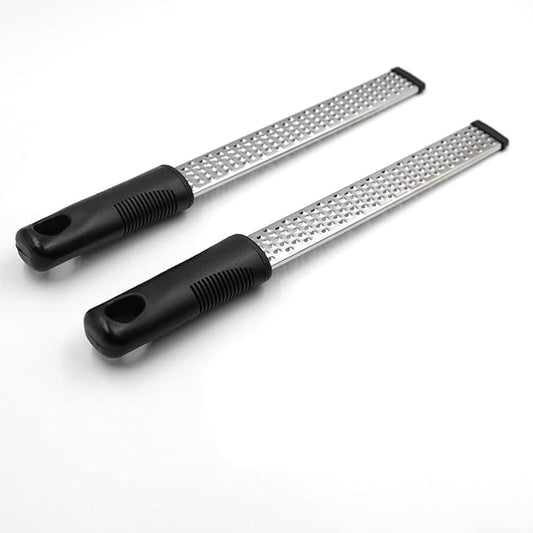Mayata 2set Stainless Steel Lemon Zester Fruit Peeler Citrus Cheese Grater — Cheese Lemon, Ginger, Garlic, Nutmeg, Chocolate, Vegetables, Fruits