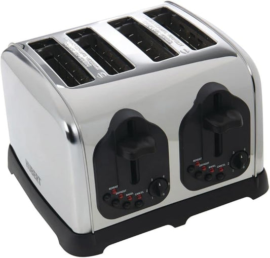HUBERT Commercial 4-Slot Toaster - 11"L x 11 1/10"W x 7 1/2"H